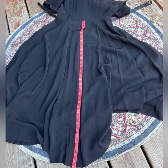 Late 40’s/Early 50’s Black Dress with Belt - Picture 16 of 16